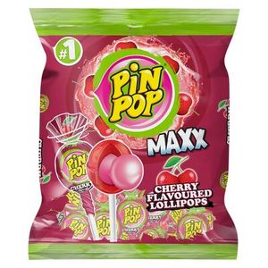 Pin Pop Lollipops Maxx Cherry 8 Pack